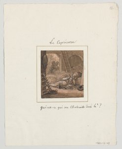 تصميم لوحة بورسلين مطلية ، Le Capricorne (برج الجدي) من Le Zodiac Travesti (The Farcical Zodiac) Service بواسطة جان تشارلز Develly