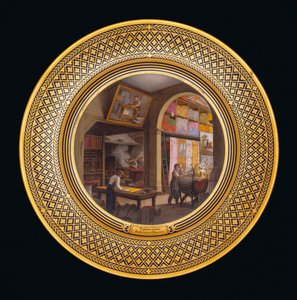 جداريات جدارية ، مختبر ، مخزن ، حوالي 1820 - 35 بواسطة جان تشارلز Develly