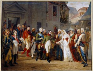 استقبل نابليون الأول (1769-1821) ملكة بروسيا لويز (1776-1810) في تيلسيت (تيلسيت) في 6 يوليو