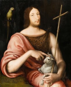 صورة فرانسيس الأول لفرنسا (1494-1547) مثل القديس يوحنا المعمدان. 1518
