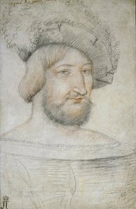 صورة لفرانسيس الأول (1494-1547) ، ملك فرنسا par Clouet ، جان (1485-1541). الطباشير الأسود والتفاؤل على الورق ، الحجم: 29،3 × 19،1 ، النصف الأول من القرن السادس عشر ، متحف الإرميتاج ، سانت بطرسبرغ بواسطة جان كلويت