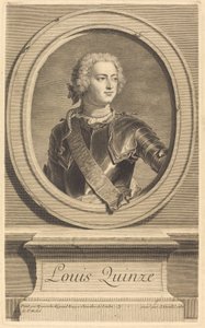 لويس الخامس عشر بواسطة جان Daullé بعد Hyacinthe Rigaud