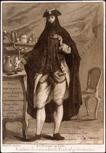 صفحة العنوان من Divers Portraits ، حانة. 1775 النقش. بواسطة جان ديفيد جينوا