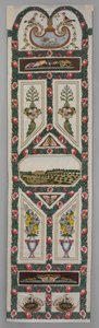 Verdures du Vatican، c 1799 (حرير منسوج وخيط معدني مع تطريز) التاريخ: ca. 1799 متوسط: حرير منسوج وخيط معدني مع تطريز من الحرير والشنيل بواسطة جان ديموستين دوغورك