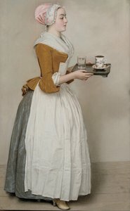 The Chocolate Girl La Belle Chocolatière de Vienne، c. 1745