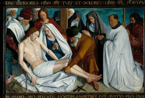 لوحة La Pieta de Nouans les Fontaines التي رسمها جان فوكيه (1421-1481)