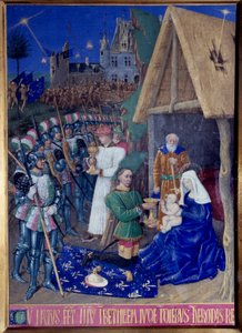 عشق المجوس المصغر مأخوذ من "كتاب ساعات إتيان شوفالييه" لجان فوكيه (1420-1477 / 1481) بواسطة جان فوكيه