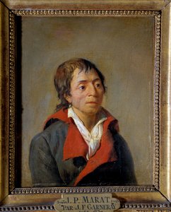 صورة جان بول مارات (1743-1793) ، طبيب ، مؤسس L'Ami du Peuple "، مندوب باريس في المؤتمر" لوحة رسمها جان فرانسوا جارنيراي (1755-1837) من القرن الثامن عشر.