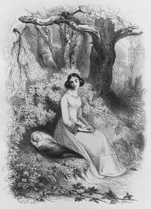 Heloise و Astrolabius ، توضيح من "Lettres d&39;Heloise et d&39;Abelard" ، 1839