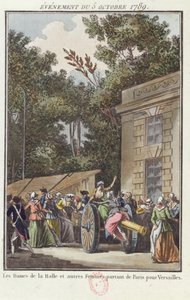 نساء Les Halles يسيرون إلى فرساي ، 5 أكتوبر 1789