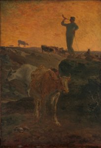 الاتصال بابقار البقر ، 1872 بواسطة جان فرانسوا ميلت