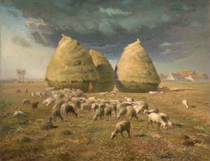 أكوام التبن: الخريف ، كاليفورنيا. 1874. بواسطة جان فرانسوا ميلت