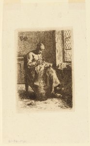 لا كوسوز (المرأة الخياطة) بواسطة Jean Francois Millet