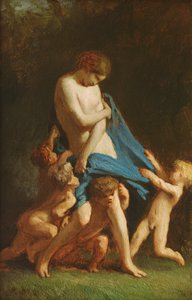 Love Triumphant ، 1847-48 (زيت على خشب) بواسطة جان فرانسوا ميلت