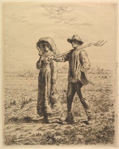 الفلاحون يذهبون إلى العمل ، 1863. بواسطة جان فرانسوا ميلت