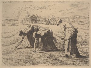The Gleaners ، حوالي عام 1855 (حفر) بواسطة جان فرانسوا ميلت