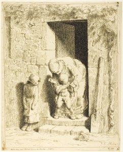 احتراز الأم بواسطة Jean-Francois Millet