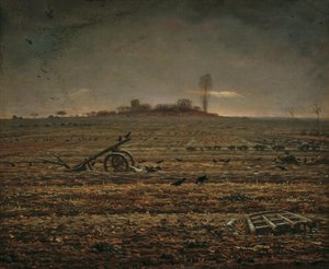 سهل Chailly مع Harrow and Plow ، ١٨٦٢. بواسطة جان فرانسوا ميلت