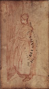 امرأة شابة تأخذ البياضات من الرف ، c.1850-52 بواسطة جان فرانسوا ميلت