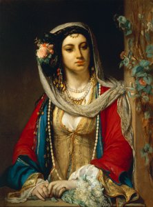 Jewish woman from Cairo (oil on canvas)