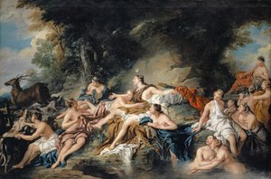 ديانا وأكتايون ، 1734