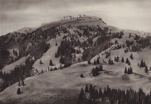 فنادق Rigi Kulm (b / w photo) بواسطة جين جابريل