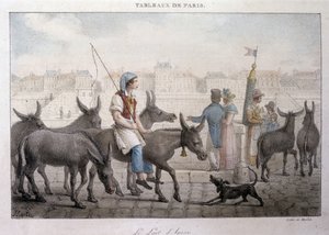 Ancien profession de rue in Paris: merchant de lait d