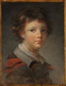 صبي يرتدي عباءة مخططة باللون الأحمر بواسطة Jean-Honore Fragonard