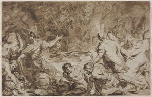 جنازة ديسيوس موس بواسطة Jean-Honore Fragonard