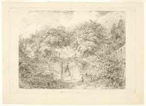 الحديقة الصغيرة بواسطة Jean-Honore Fragonard