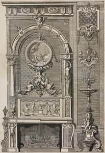 الموقد ، بواسطة جان بيرين (1640-1711) ، نقش لسكوتين آين من L'Art pour Tous ، Encyclopedie de l'Art Industriel et Decoratif ، بقلم إميل ريبر ، باريس