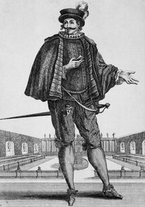 كابيتان سبيتزافيرو ، زي مسرحي ، نقش جان بيرين الأكبر (1637-1711) ، فرنسا