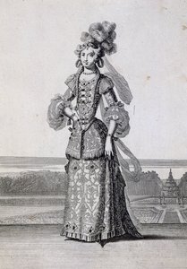 أزياء الباليه النسائية ، نقش جان بيرين الأكبر (1637-1711) ، فرنسا