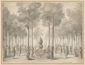 تصميم للتحريف من "La Pastorale" (المدخل الأول لباليه الأوبرا "Les Muses" لدانش وكامبرا ") بواسطة جان بيرين