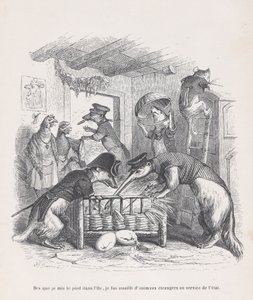 بمجرد أن تطأ قدماي الجزيرة ... من مشاهد من الحياة الخاصة والعامة ... ، كاليفورنيا. 1837-47. بواسطة جان إغنايس إيسيدور جيرار
