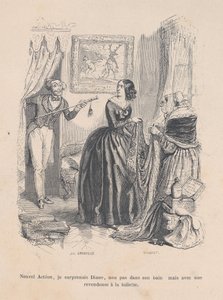 بصفتي Actaeon الجديدة ، فاجأت Diana ، ليس في حمامها ولكن مع تاجر في الحمام. ... ، 1843 بواسطة جان إغنايس إيسيدور جيرار