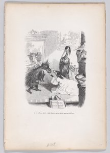 في هذه القصة المخيفة ، يلقي زيمير بنفسه عند قدمي أزور من مشاهد من ... ، كاليفورنيا. 1837-47. بواسطة جان إغنايس إيسيدور جيرار