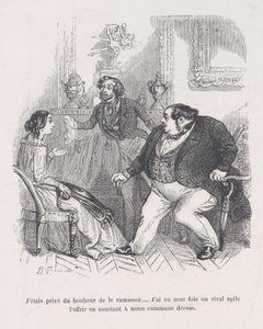 لقد حُرمت من السعادة لالتقاطها ... رأيت مائة مرة منافسًا رشيقًا ... ، 1843. بواسطة جان إغنايس إيسيدور جيرار