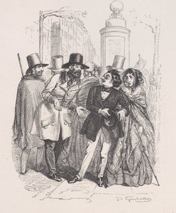 يمكن للمرء أن يلومك لمدة ثلاث سنوات إذا أسقطت قبعته. من Little M ... ، 1843. بواسطة جان إغنايس إيسيدور جيرار