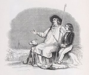 شوتنج ستارز من الأعمال الكاملة لبيرانجر 1836. بواسطة جان إغنايس إيسيدور جيرار