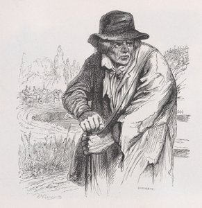 The Old Vagabond من الأعمال الكاملة ل Béranger ، 1836. بواسطة جان إغنايس إيسيدور جيرار