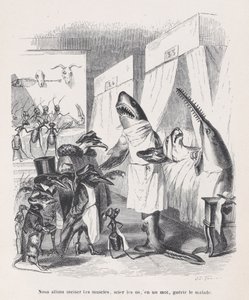سنقوم بشق العضلات ، ورؤية العظام ، في كلمة واحدة ، وشفاء المرضى من Sc ... ، ca. 1837-47. بواسطة جان إغنايس إيسيدور جيرار