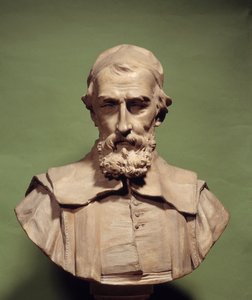 صورة لنيكولاس كلود فابري دي بيريسك (1581-1637) ، عالم إنساني ، عالم فلك لنحت الجليل بواسطة جان جاك كافييري (1725-1792) باريس ، مكتبة مزارين