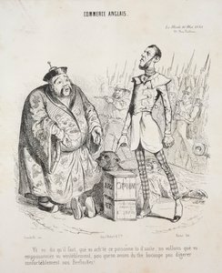 التجارة الانجليزية. تقول Yé vo أنه من الضروري أن تشتري هذا السامة لتتبع ... ، 1840. بواسطة جان جاك جراندفيل