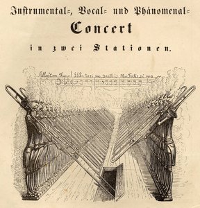 حفل صوتي وظاهري آلي ، 1844 بواسطة جان جاك جراندفيل