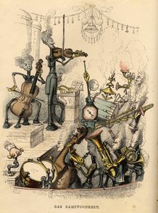 حفل البخار ، 1844 بواسطة جان جاك جراندفيل