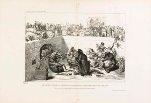 تسليم الناس لضرائب مصاص الدماء. من لا كاريكاتور 1833. بواسطة جان جاك جراندفيل