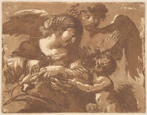 الملاك الحارس ، في ألبوم يحتوي على Recueil de Compositions p ... ، 1782-1821. بواسطة جان جاك لاغريني
