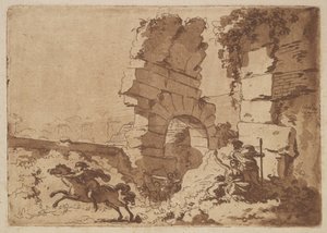 Le Colisée The Colosseum ، في ألبوم يحتوي على Recueil de Compositions par Lagren ... ، 1782-1821. بواسطة جان جاك لاغريني