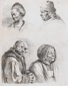 دراسة الرؤوس الأربعة ، 1770.